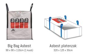 Big bag en asbest platenzak